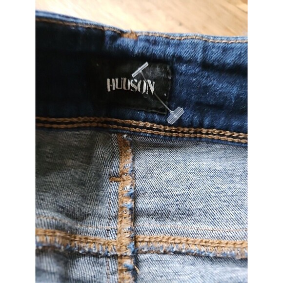 New Hudson Collin Mid-Rise Skinny Cropped Double Button Denim Jeans 24 (26x25) - Picture 5 of 8